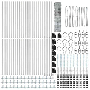 Recinzione da campo Argento 100 x 0.8 m Acciaio zincato 3351553