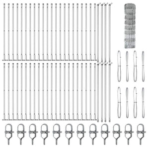 Recinzione da campo Argento 100 x 0.8 m Acciaio zincato 3351553