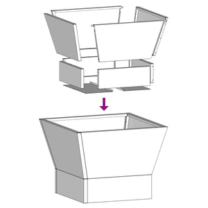 Focolare Nero 40 x 40 x 35 cm Acciaio 858908