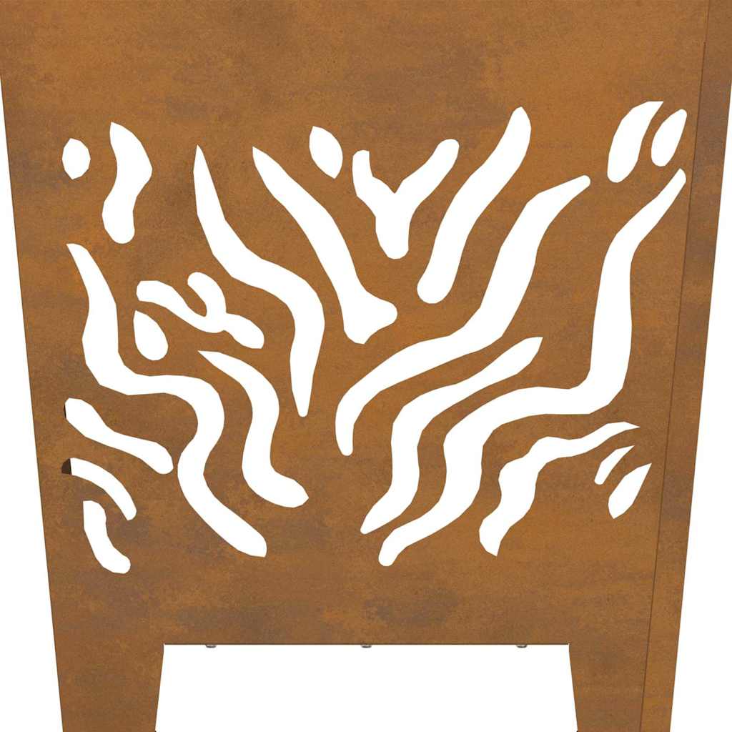 Focolare Marrone 40 x 40 x 40 cm acciaio corten 858913