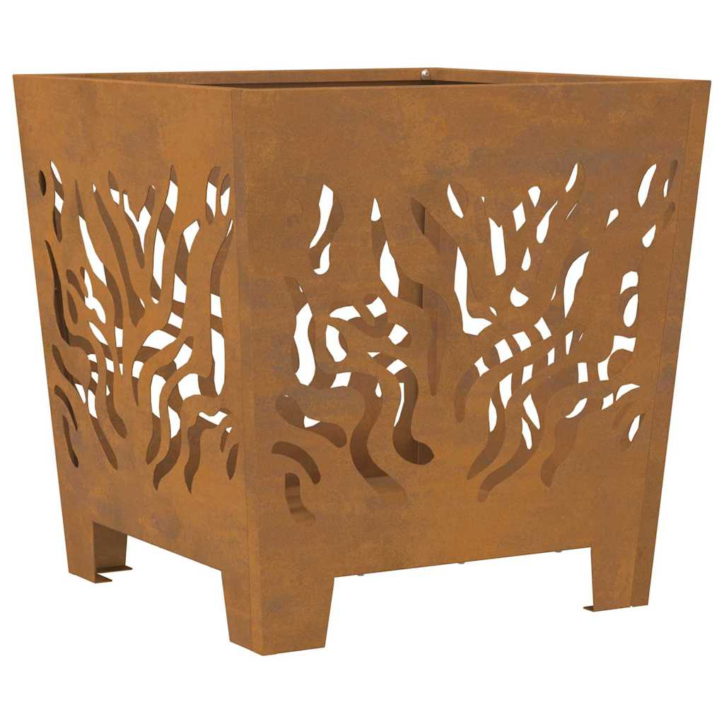 Focolare Marrone 40 x 40 x 40 cm acciaio corten 858913