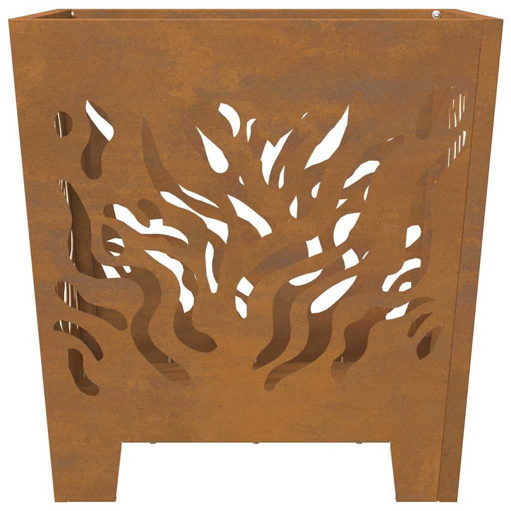 Focolare Marrone 40 x 40 x 40 cm acciaio corten 858913
