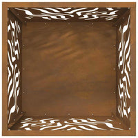 Focolare Marrone 40 x 40 x 40 cm acciaio corten 858913