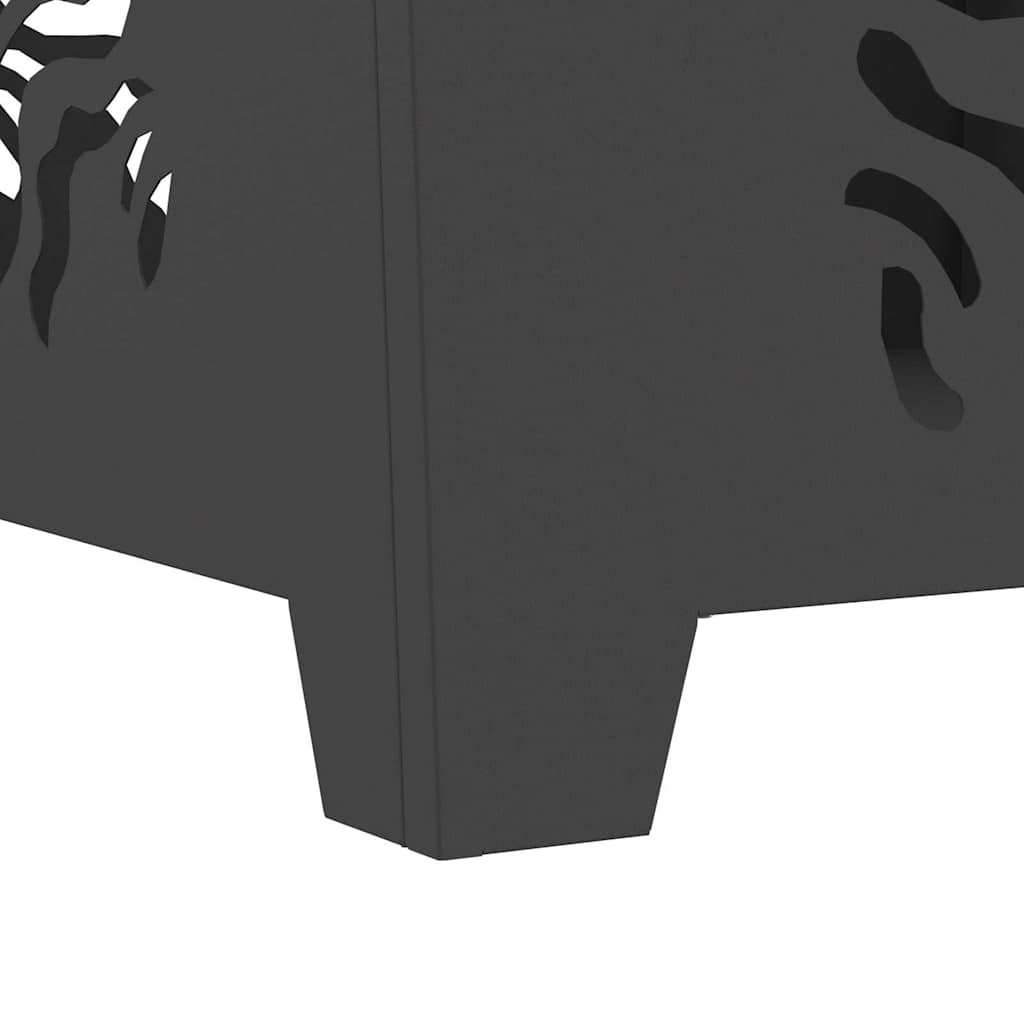 Focolare Nero 60 x 60 x 40 cm Acciaio laminato a freddo 858914