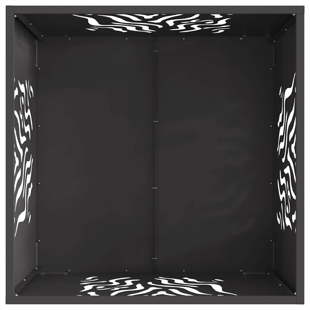 Focolare Nero 60 x 60 x 40 cm Acciaio laminato a freddo 858914