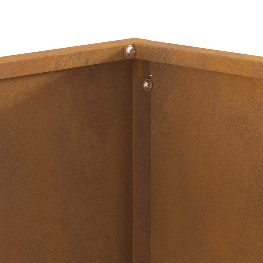 Focolare Marrone 60 x 60 x 40 cm acciaio corten 858915