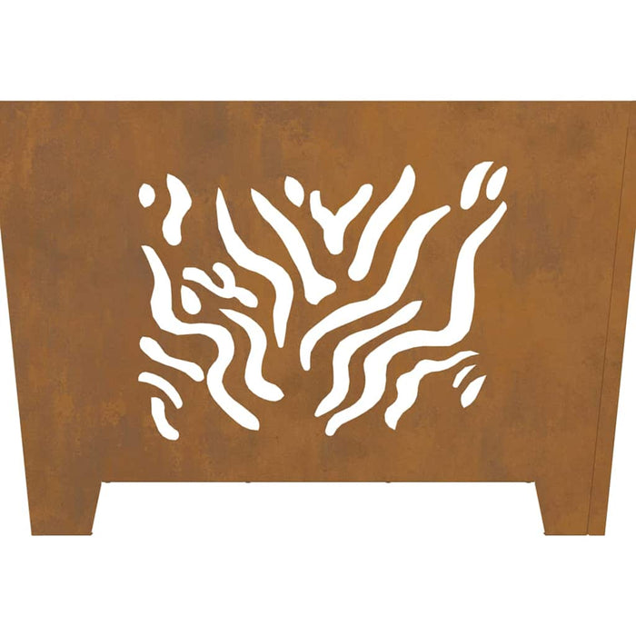 Focolare Marrone 60 x 60 x 40 cm acciaio corten 858915