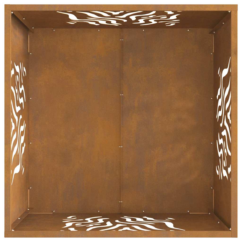 Focolare Marrone 60 x 60 x 40 cm acciaio corten 858915