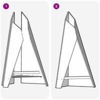Focolare Marrone 58 x 40 x 100 cm acciaio corten 858917