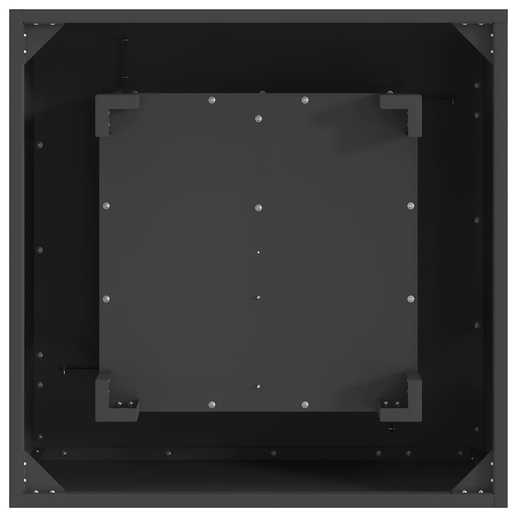 Focolare Nero 60 x 60 x 30 cm Acciaio laminato a freddo 858918