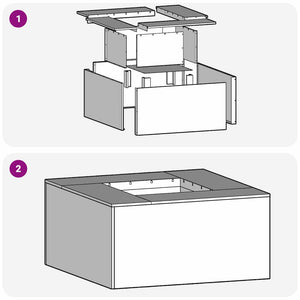 Focolare Nero 60 x 60 x 30 cm Acciaio laminato a freddo 858918