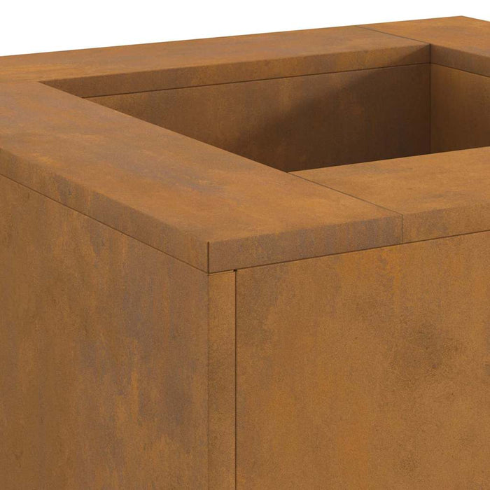 Focolare Marrone 60 x 60 x 30 cm acciaio corten 858919
