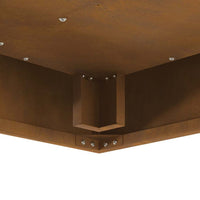 Focolare Marrone 60 x 60 x 30 cm acciaio corten 858919