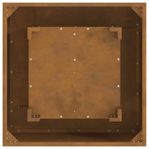 Focolare Marrone 60 x 60 x 30 cm acciaio corten 858919