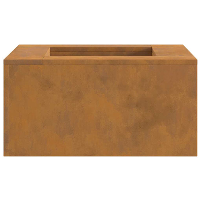 Focolare Marrone 60 x 60 x 30 cm acciaio corten 858919