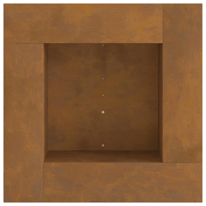 Focolare Marrone 60 x 60 x 30 cm acciaio corten 858919