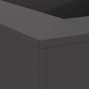 Focolare Nero 80 x 80 x 40 cm Acciaio laminato a freddo 858920