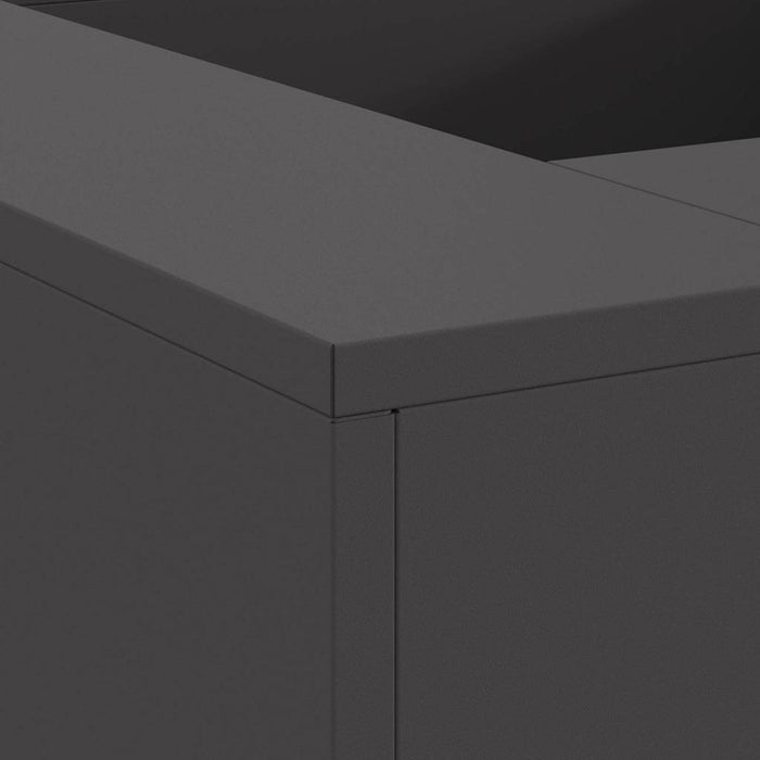 Focolare Nero 80 x 80 x 40 cm Acciaio laminato a freddo 858920