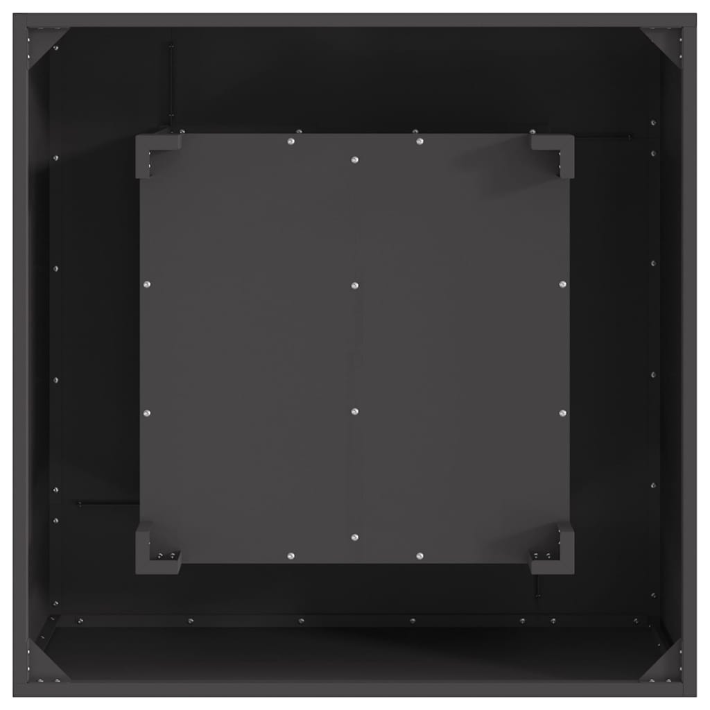 Focolare Nero 80 x 80 x 40 cm Acciaio laminato a freddo 858920