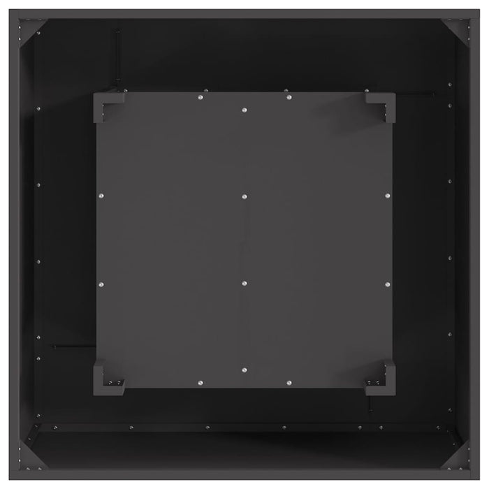 Focolare Nero 80 x 80 x 40 cm Acciaio laminato a freddo 858920