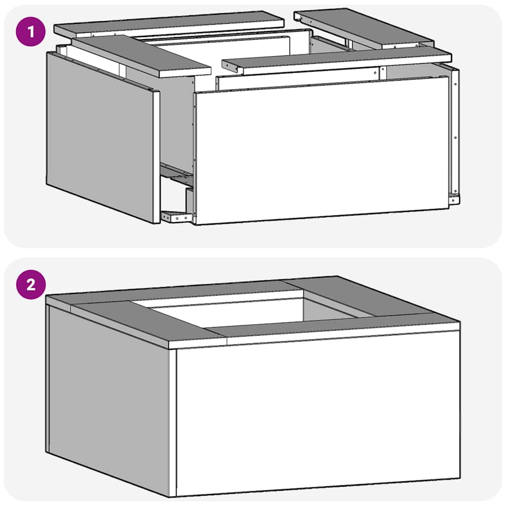 Focolare Nero 80 x 80 x 40 cm Acciaio laminato a freddo 858920