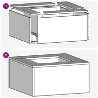 Focolare Nero 80 x 80 x 40 cm Acciaio laminato a freddo 858920