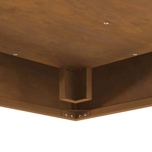 Focolare Marrone 80 x 80 x 40 cm acciaio corten 858921