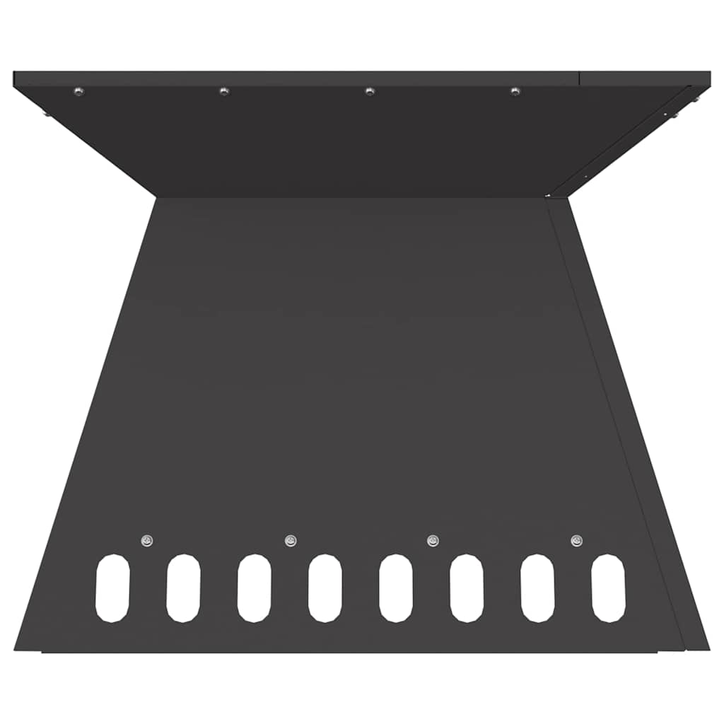 Focolare Nero 48 x 48 x 40 cm Acciaio laminato a freddo 858922