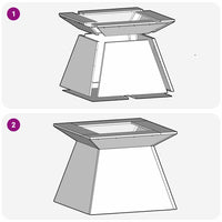 Focolare Nero 48 x 48 x 40 cm Acciaio laminato a freddo 858922