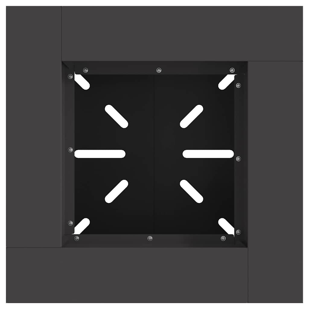 Focolare Nero 48 x 48 x 40 cm Acciaio laminato a freddo 858922