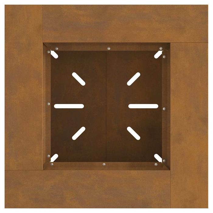 Focolare Marrone 60 x 60 x 50 cm acciaio corten 858925