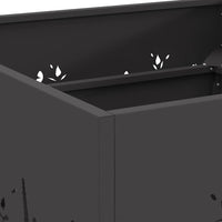 Focolare Nero 60 x 60 x 30 cm Acciaio laminato a freddo 858926