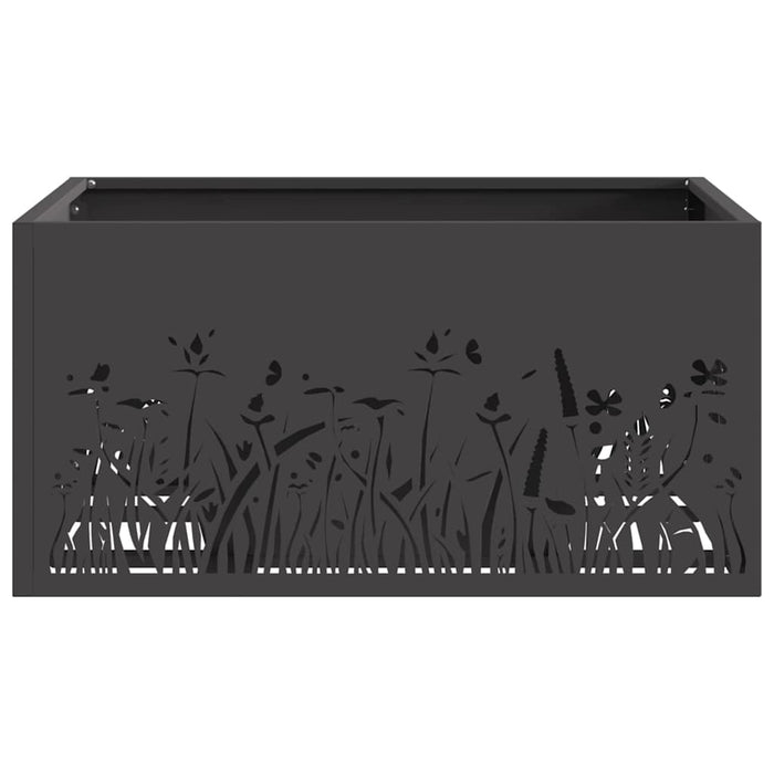 Focolare Nero 60 x 60 x 30 cm Acciaio laminato a freddo 858926