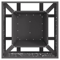 Focolare Nero 60 x 60 x 30 cm Acciaio laminato a freddo 858926