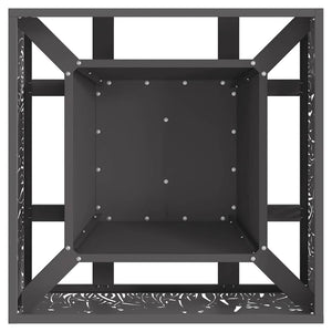 Focolare Nero 60 x 60 x 30 cm Acciaio laminato a freddo 858926