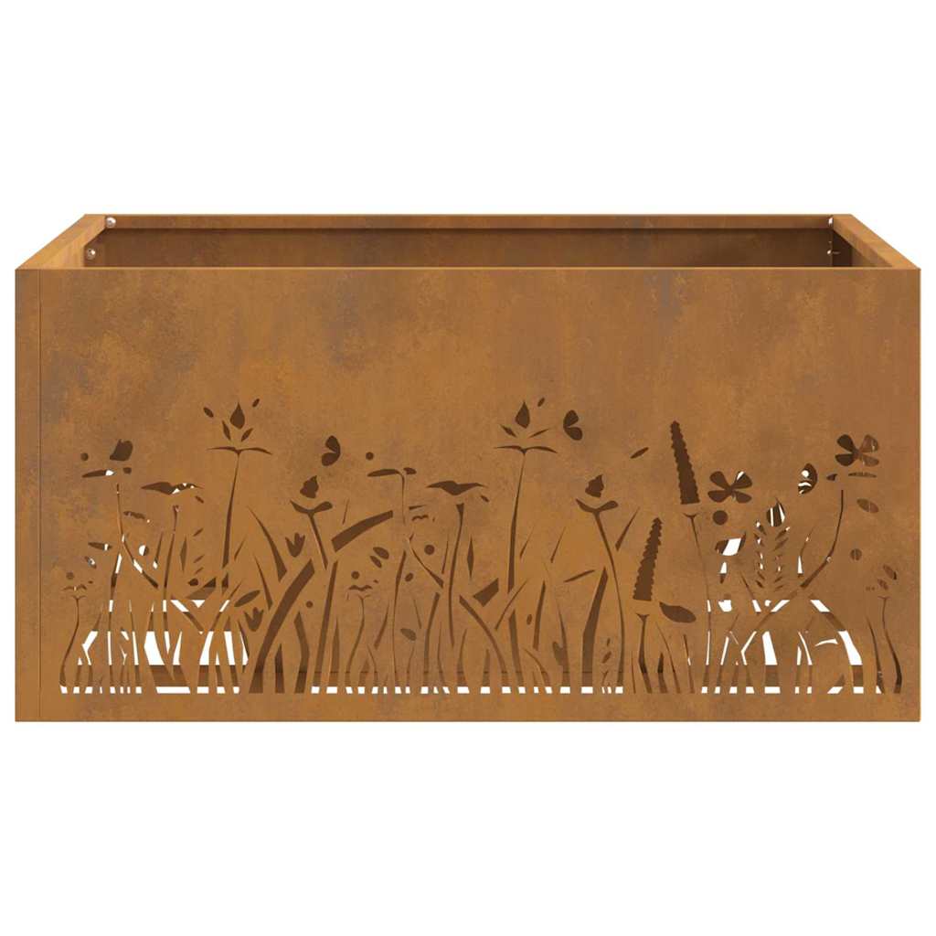 Focolare Marrone 60 x 60 x 30 cm acciaio corten 858927