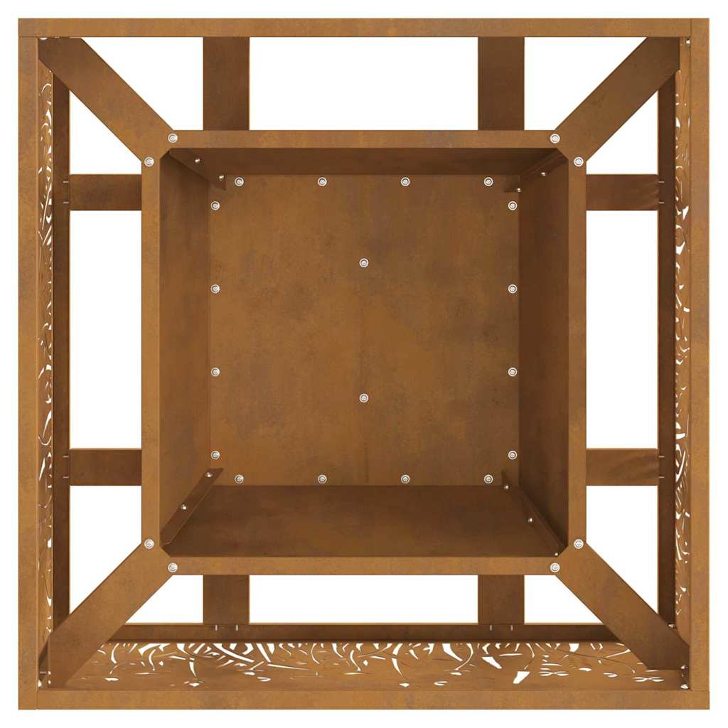 Focolare Marrone 60 x 60 x 30 cm acciaio corten 858927