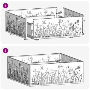 Focolare Nero 80 x 80 x 30 cm Acciaio laminato a freddo 858928