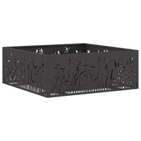 Focolare Nero 80 x 80 x 30 cm Acciaio laminato a freddo 858928