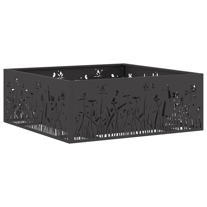 Focolare Nero 80 x 80 x 30 cm Acciaio laminato a freddo 858928