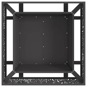Focolare Nero 80 x 80 x 30 cm Acciaio laminato a freddo 858928