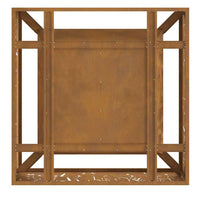 Focolare Marrone 80 x 80 x 30 cm acciaio corten 858929