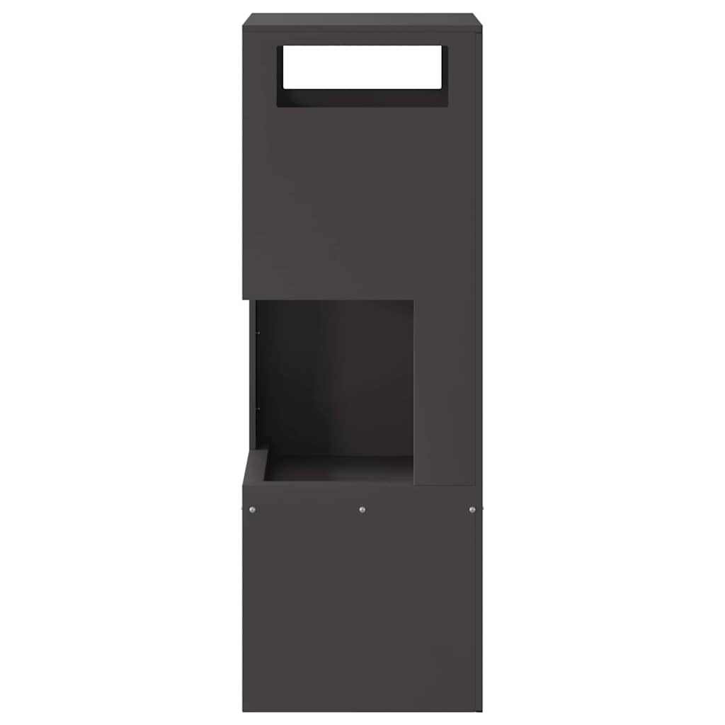 Focolare Nero 35 x 35 x 100 cm Acciaio laminato a freddo 858930