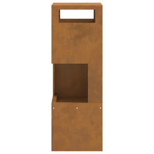 Focolare Marrone 35 x 35 x 100 cm acciaio corten 858931