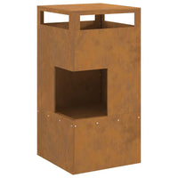 Focolare Marrone 50 x 50 x 100 cm acciaio corten 858933