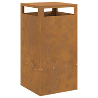 Focolare Marrone 50 x 50 x 100 cm acciaio corten 858933