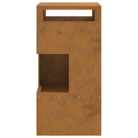 Focolare Marrone 50 x 50 x 100 cm acciaio corten 858933
