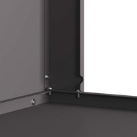 Focolare Nero 60 x 40 x 96 cm Acciaio laminato a freddo 858934