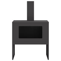 Focolare Nero 60 x 40 x 96 cm Acciaio laminato a freddo 858934