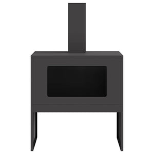 Focolare Nero 60 x 40 x 96 cm Acciaio laminato a freddo 858934